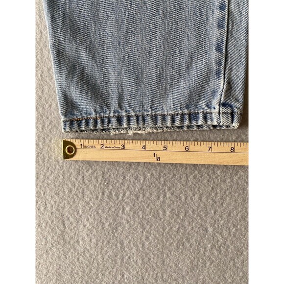 Levi 550 Jeans Mens 34x31 Blue Relaxed Straight Leg Fading Light Tag 35x32 * - Picture 8 of 15